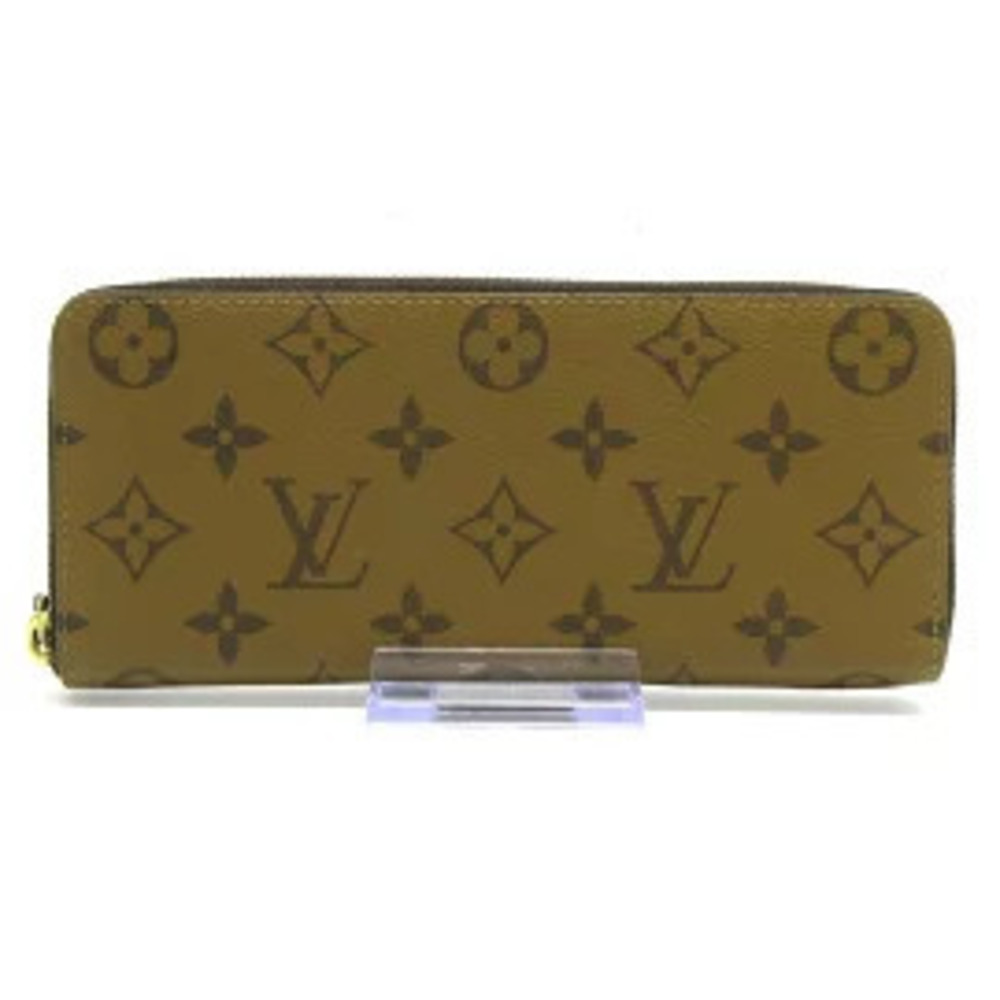 LOUIS VUITTON Portefeuille Clemence Long Wallet Monogram Reverse Canvas